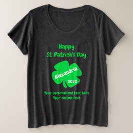 St. Patrick's Day Große Größe T-Shirt