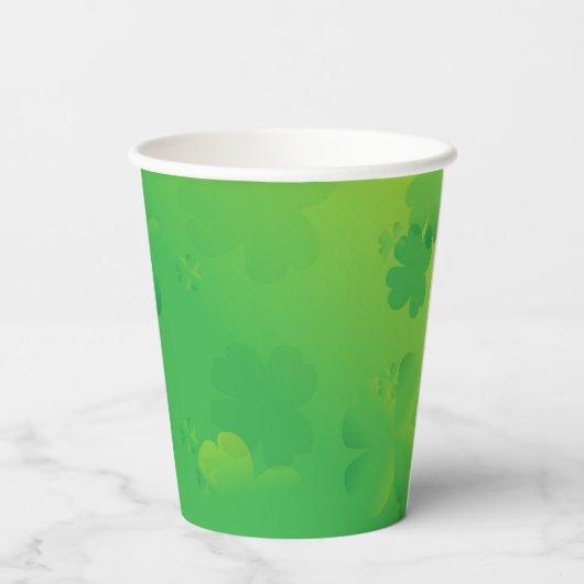 St. Patrick's Day Groundhog Party Animal Pappbecher (Rückseite)