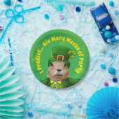 St. Patrick's Day Groundhog Party Animal Pappteller (Party)