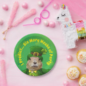 St. Patrick's Day Groundhog Party Animal Pappteller (Party)