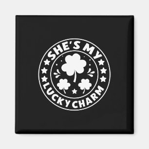 St. Patricks Day Grün Irische Sie ist mein Glücksb Magnet