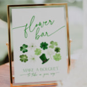 St. Patrick's Day Grüne Blumenbar Bouquet Sockelschild