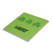 St. Patrick's Day, Grüne Clovers, Lucky Clovers Fliese (Seite)