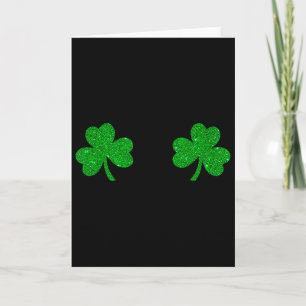 St Patricks Day Grüne Kleeblatt-Irische Shamrock-B Karte