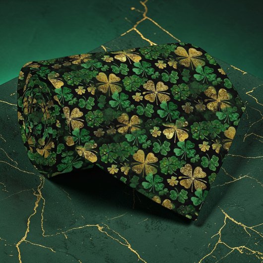 St. Patrick's Day Grüne Kleeblatt Krawatte nach Ma