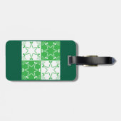 St Patricks Day Grüne Kleeblatt-Stern-Geometrie Gepäckanhänger (Rückseite horizontal)