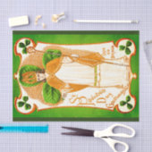 ST. PATRICK'S DAY GRÜNE KLEEBLÄTTER UND TRINITY SEIDENPAPIER (Handwerk)