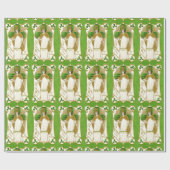 ST.PATRICK'S DAY GRÜNE KLEEBLATTS UND TRINITY GESCHENKPAPIER (Flach)