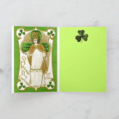 ST.PATRICK'S DAY GRÜNE KLEEBLATTS UND TRINITY KARTE (Innenseite)