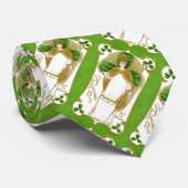 ST.PATRICK'S DAY GRÜNE KLEEBLATTS UND TRINITY KRAWATTE (Gerollt)