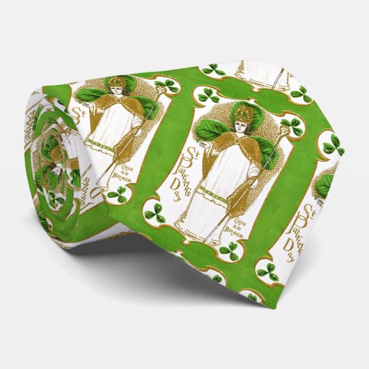 ST.PATRICK'S DAY GRÜNE KLEEBLATTS UND TRINITY KRAWATTE (Gerollt)