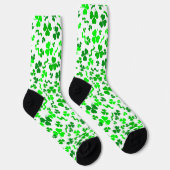 St. Patrick's Day Grüne Shamrocks Konfetti Socken (Rechts)