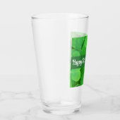 St. Patrick's Day Grüne Shamrocks und Kleeblätter Glas (Rechts)