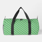 St. Patrick's Day Grüne Streifenmuster Duffle Bag (Rückseite)