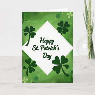St. Patricks Day Grüne Szene Karte