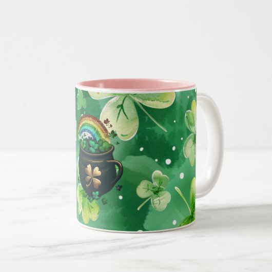 St Patrick's Day grüne Tasse (VorderseiteRechts)