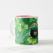 St Patrick's Day grüne Tasse (Vorderseite Links)