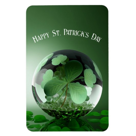 St. Patrick's Day Grüne Welt Magnet (Vertikal)
