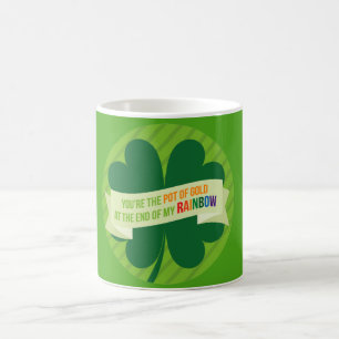 St. Patrick's Day Grüner Irischer Druckbecher Kaffeetasse