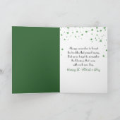 St. Patrick's Day Grüner Kobold Karte (Innenseite)
