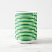 St. Patrick's Day Grünes Streifenmuster-54608 Kaffeetasse (Mittel)