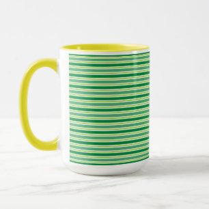 St. Patrick's Day Grünes Streifenmuster-54608 Tasse