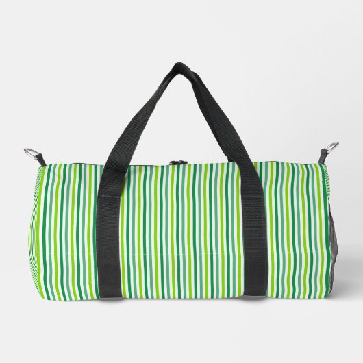 St. Patrick's Day Grünes Streifenmuster-54610 Duffle Bag (Vorderseite)