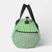 St. Patrick's Day Grünes Streifenmuster-54610 Duffle Bag (Rechts)