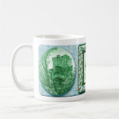 St. Patrick's Day Gruß / 2 Coffee Tasse. Kaffeetasse (Links)