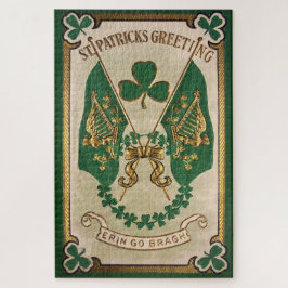 St. Patricks Day Gruß großes Puzzle