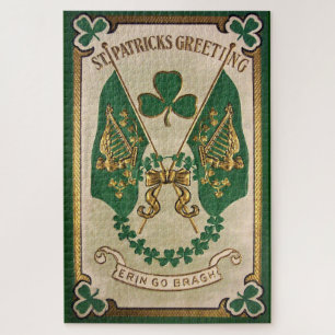 St. Patricks Day Gruß großes Puzzle