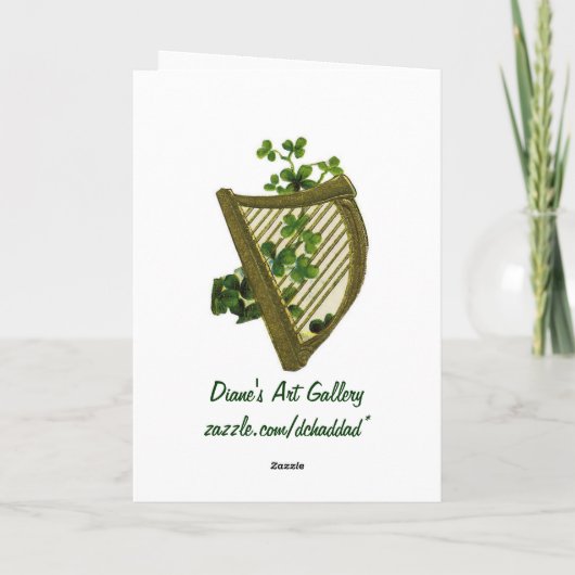 St Patrick's Day Gruß - Karte (Rückseite)