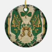 St. Patricks Day Gruß Ornament (Hinten)