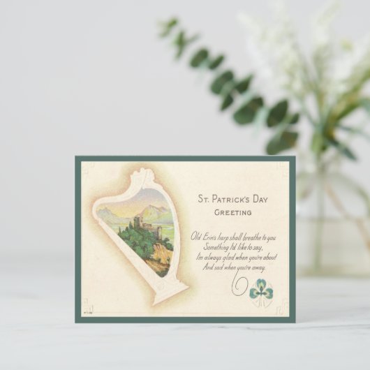 St. Patrick's Day Gruß Postkarte (Stehend Vorderseite)