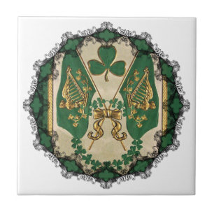 St Patricks Day Gruß Tile Fliese