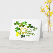 St.Patrick's Day Grüße Karte (Gelbe Blume)