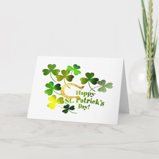 St.Patrick's Day Grüße Karte (Vorderseite)