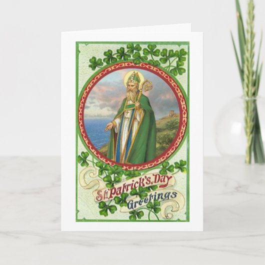 St. Patrick's Day Grüße religiös Karte (Vorderseite)