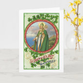 St. Patrick's Day Grüße religiös Karte (Gelbe Blume)