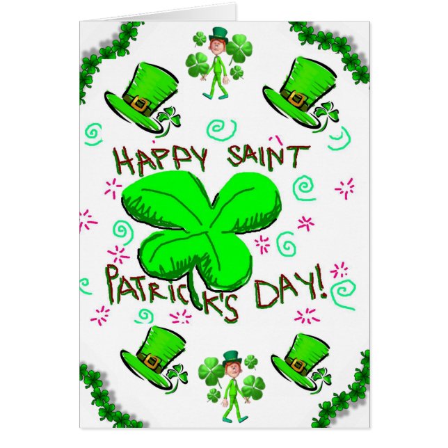 St. Patrick's Day Grußkarte (Vorne)
