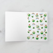 St. Patrick's Day Grußkarte Cupcakes Karte (Innenseite)