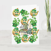 St. Patrick's Day Grußkarte Horseshoe Karte (Vorderseite)