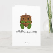 St. Patrick's Day Grußkarte - irische Pixie Karte (Rückseite)