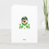 St. Patrick's Day Grußkarte Karte (Rückseite)