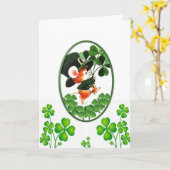 St. Patrick's Day Grußkarte Karte (Gelbe Blume)