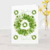 St. Patrick's Day Grußkarte Karte (Gelbe Blume)