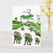 St. Patrick's Day Grußkarte Karte (Gelbe Blume)