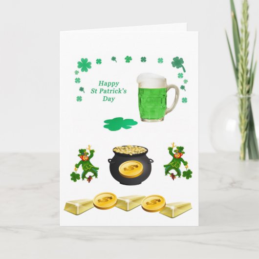 St. Patrick's Day Grußkarte Karte (Vorderseite)