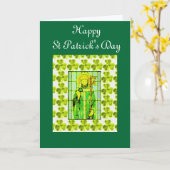 St Patricks Day Grußkarte Karte (Gelbe Blume)