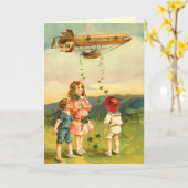 St. Patrick's Day Grußkarte Karte (Gelbe Blume)